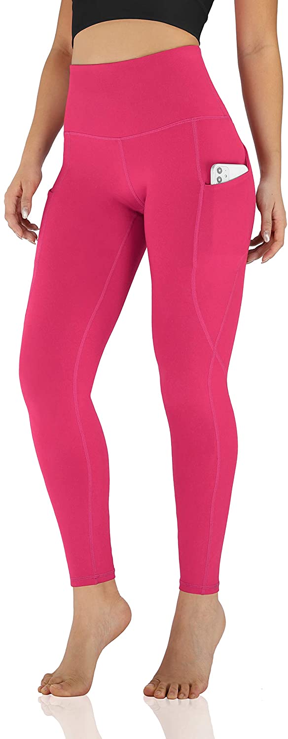 FITTOO - Pantalones de yoga para mujer, de cintura alta, con control de  abdomen, fruncidos, para entrenamiento, correr, con levantamiento de  glúteos