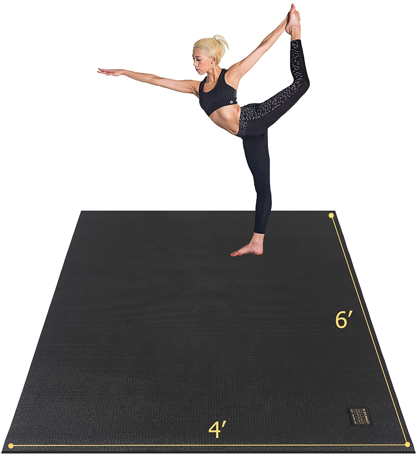Gaiam tapete de yoga prémium, estampado, extra grueso y antideslizante, de  15/64 pulgadas, para todo tipo de yoga, de pilates y de ejercicios en el