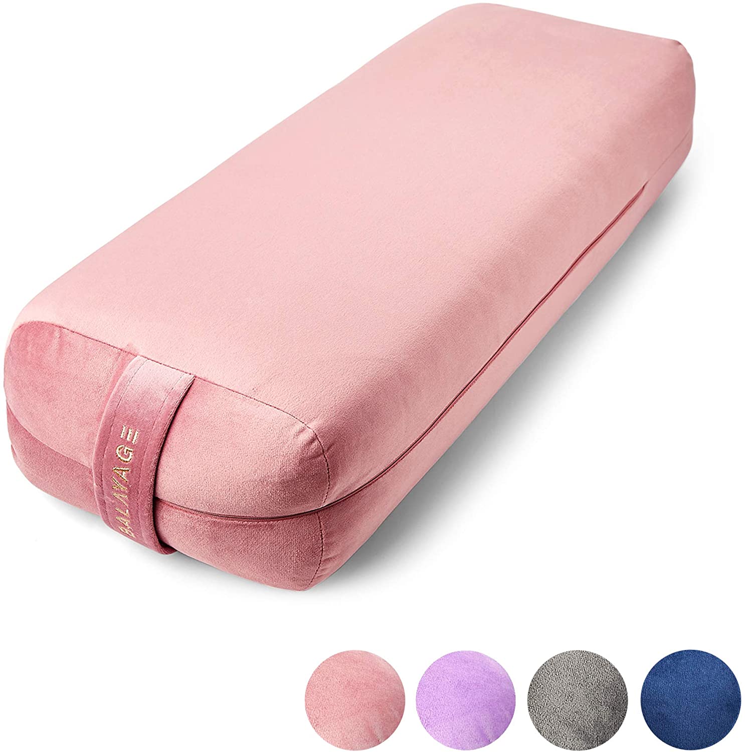 Cojín de yoga profesional Funda lavable a máquina Equipo de yoga Cojín de  meditación Almohada de yoga Rectangular para soporte de piernas de yoga  Rosado shamjiam refuerzo de yoga