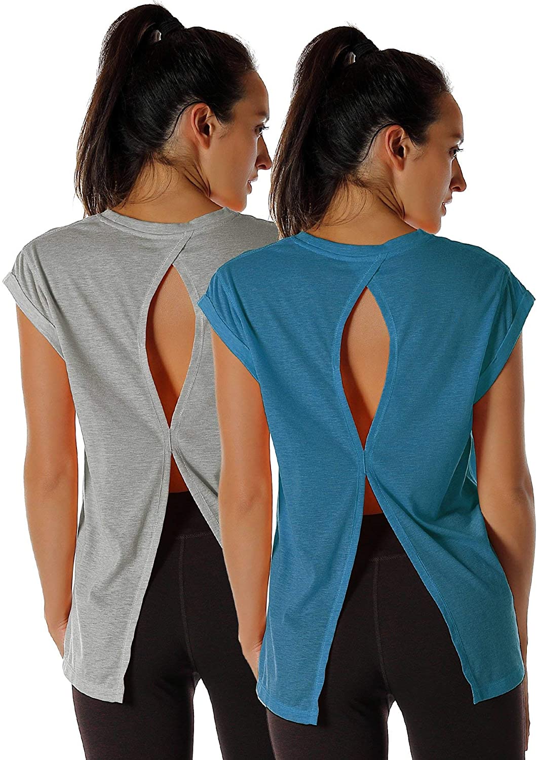Camiseta de entrenamiento para mujer, ajuste holgado, para gimnasio, yoga,  camisas atléticas de espalda sin mangas, ropa de gimnasio, Bonitas