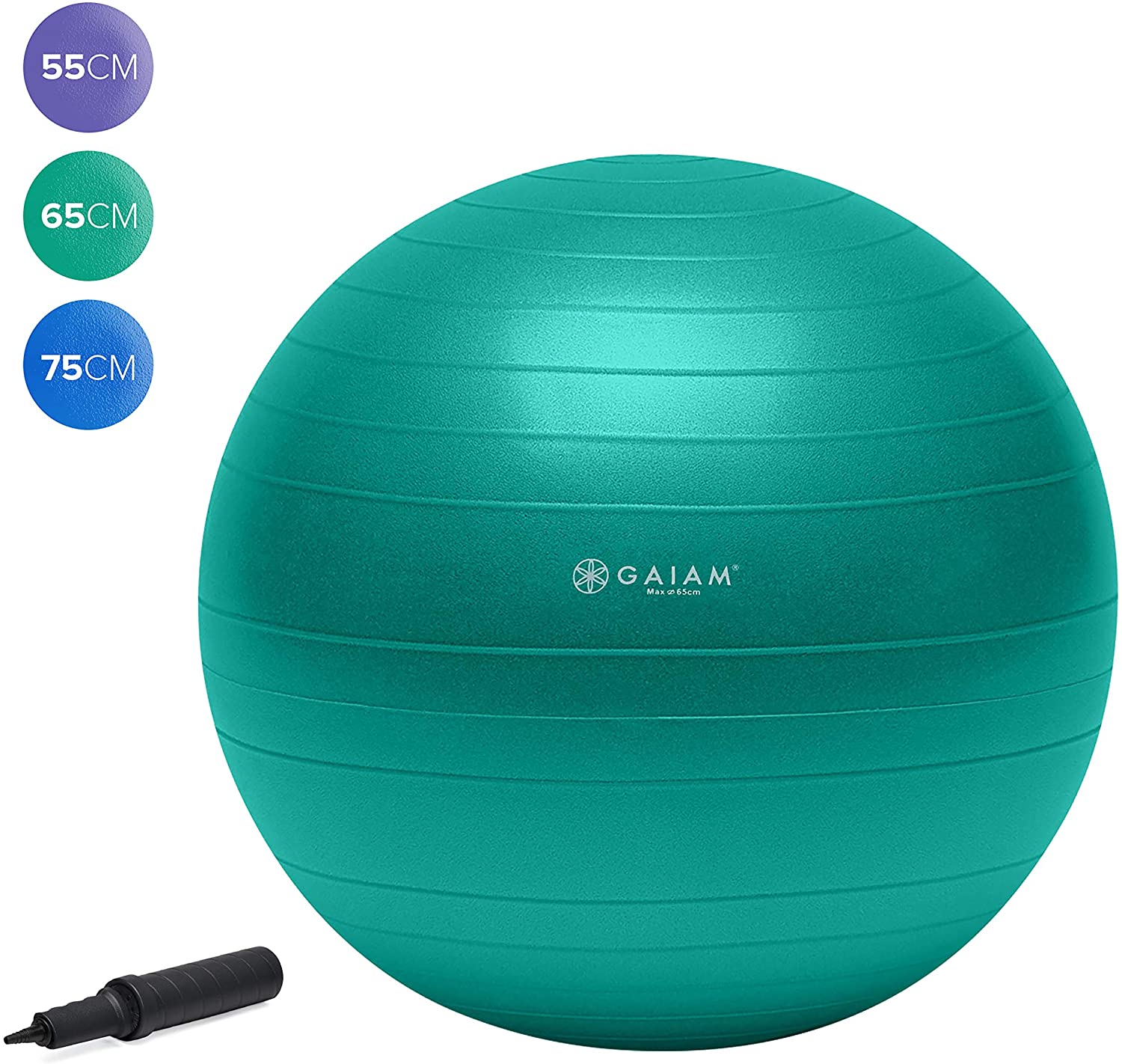 Paquete de 2 pelotas de pilates de 9 pulgadas, pelota de ejercicio pequeña  con pipeta inflable para estabilidad, barras, pilates, yoga, entrenamiento