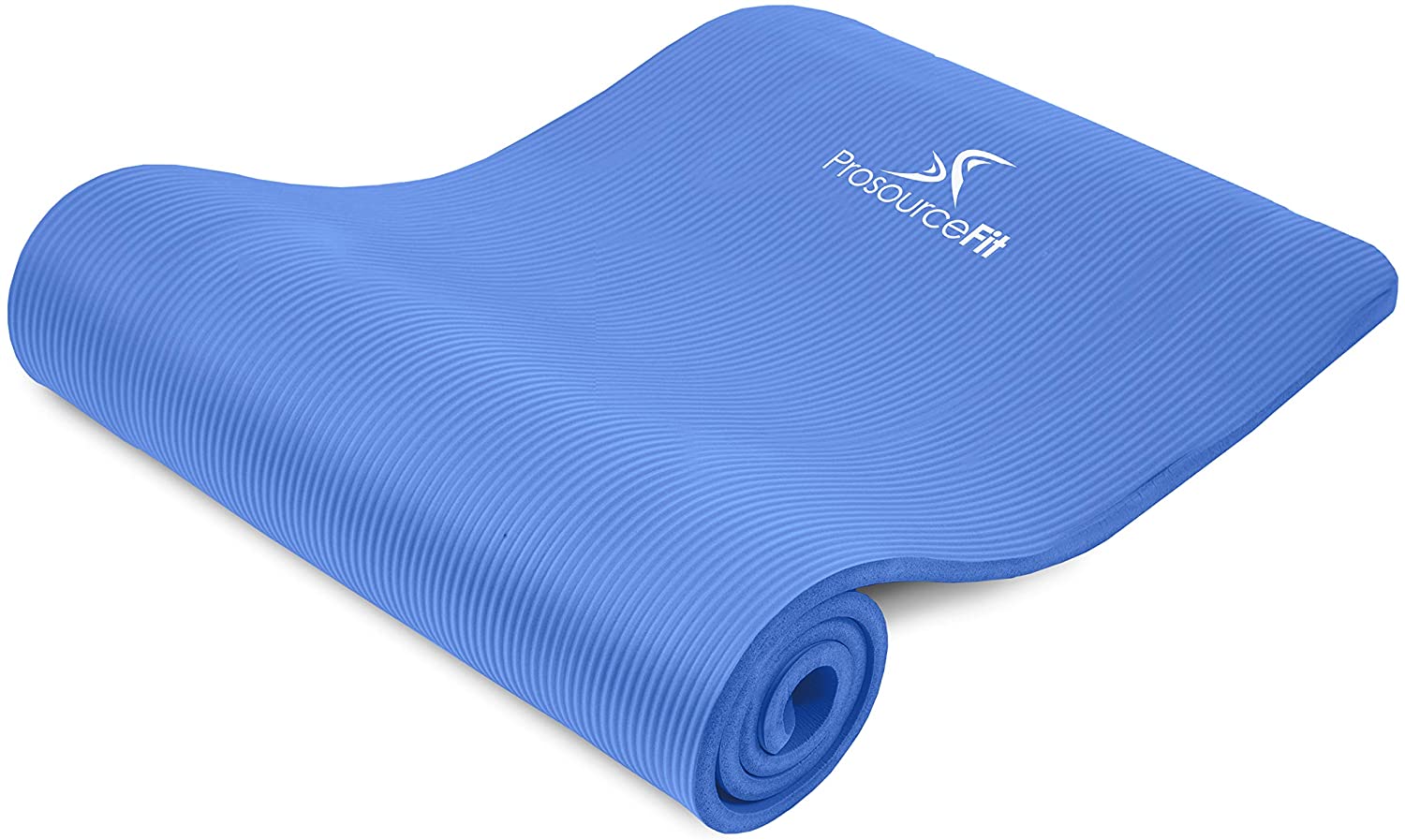 Esterilla de yoga muy gruesa de gran calidad de 0.25 pulgadas  YogaAccessories, Azul