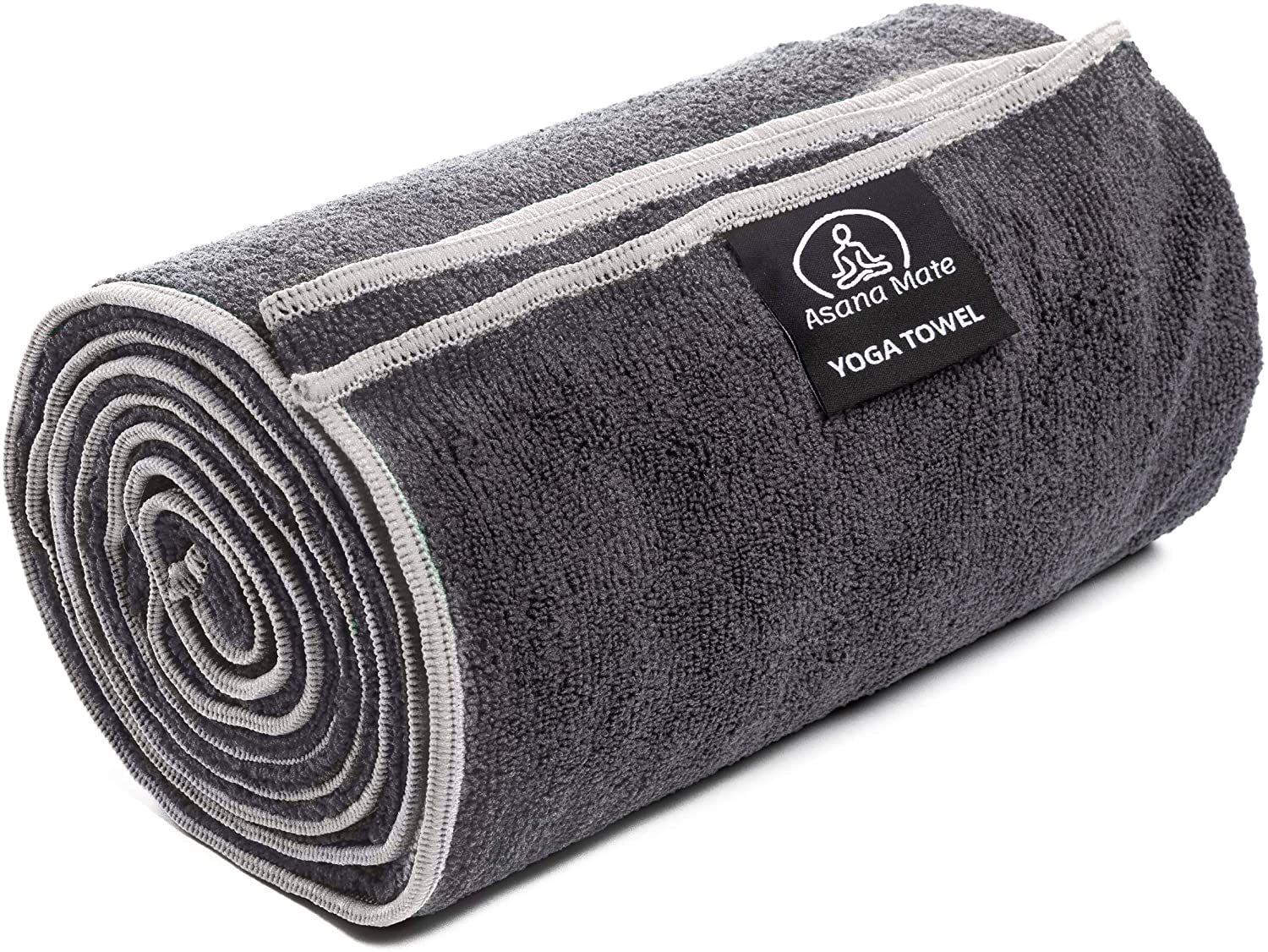 Toalla de yoga, toalla para esterilla de yoga caliente, absorbente del  sudor, antideslizante, para yoga caliente, pilates y entrenamiento, 24 x 72